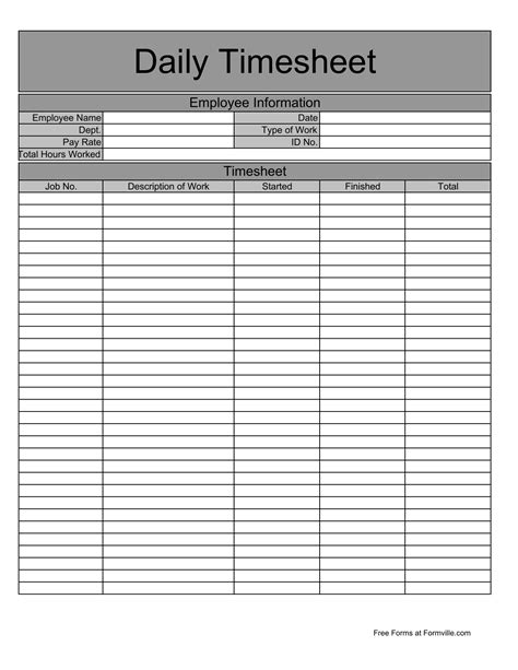 daily time record example|Free daily timesheet template (Excel, PDF, Word) .